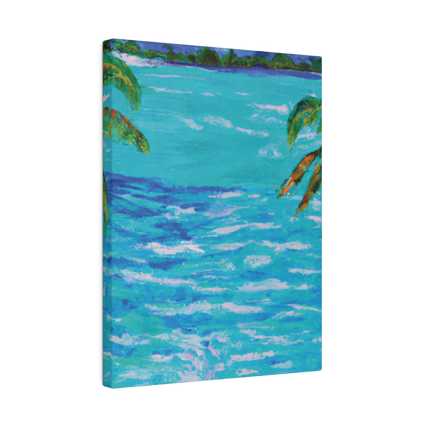 5802L - Bahamas Ocean Painting Print | Bahamas | Ocean | Beach | Poster | Home Decor | Wall Art | Canvas