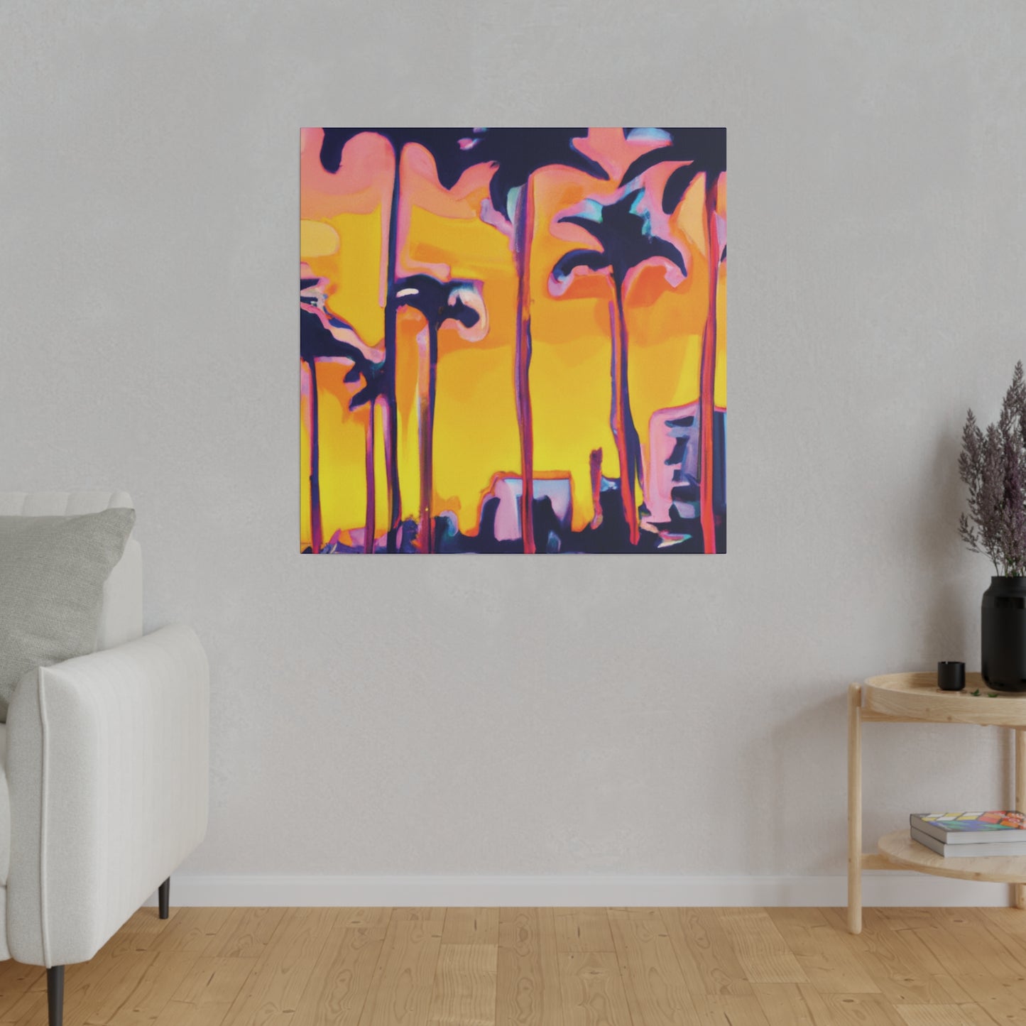 9692W - Miami Beach Sunset Painting Print | Miami | Beach | Sunset | Poster | Home Decor | Wall Art | Canvas