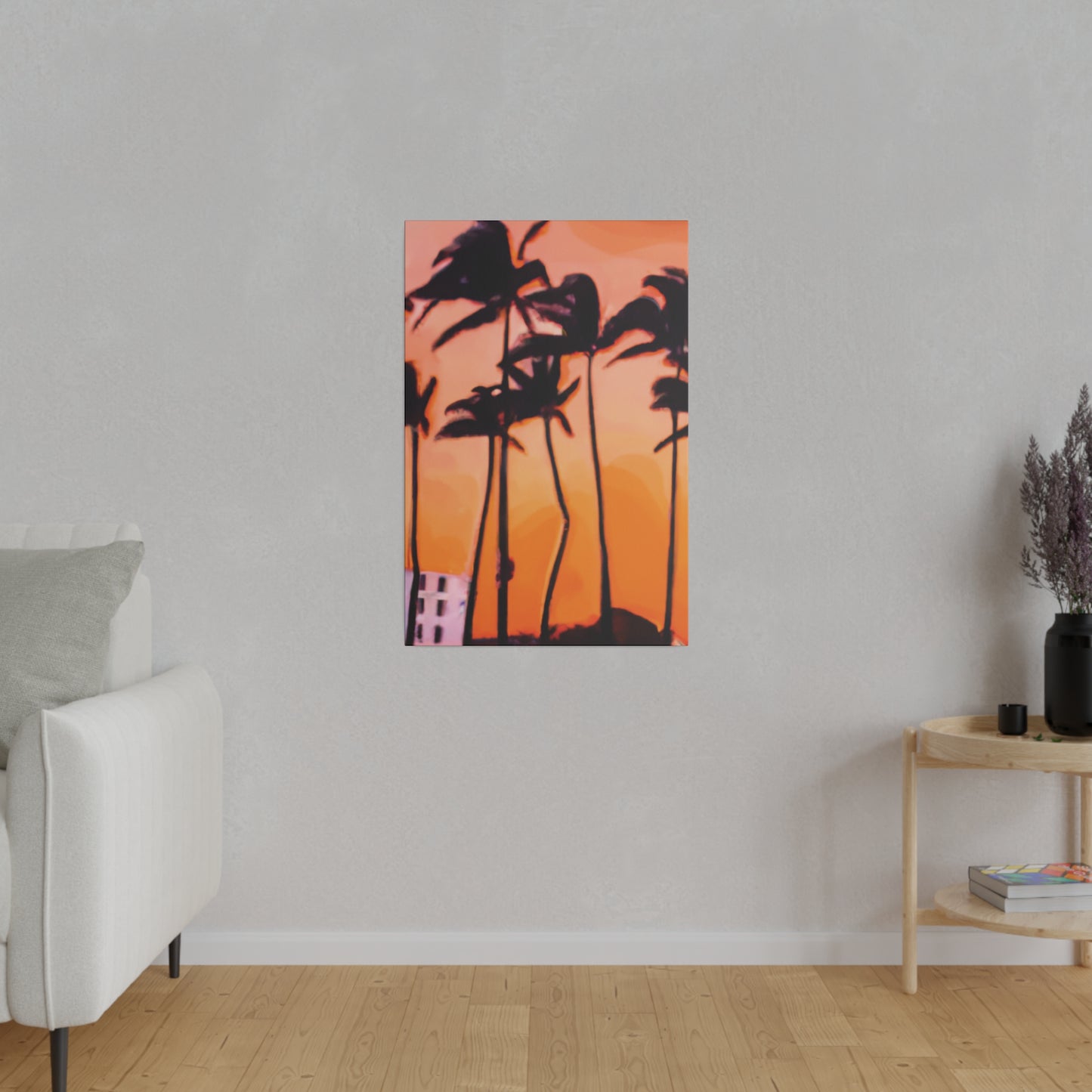 9837K - Miami Beach Sunset Painting Print | Miami | Beach | Sunset | Poster | Home Decor | Wall Art | Canvas