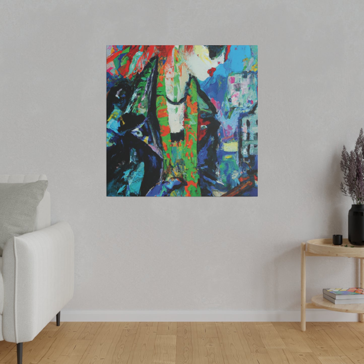 2398Y - Rockstar Oil Painting Style Print | Poster | Home Decor | Wall Art | Music Art | Canvas