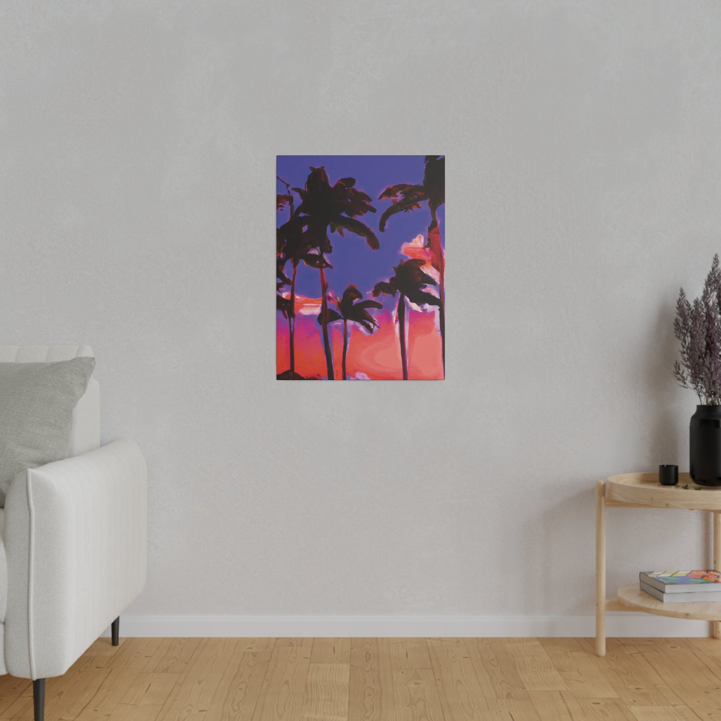 1387K - Miami Beach Sunset Painting Print | Miami | Beach | Sunset | Poster | Home Decor | Wall Art | Canvas