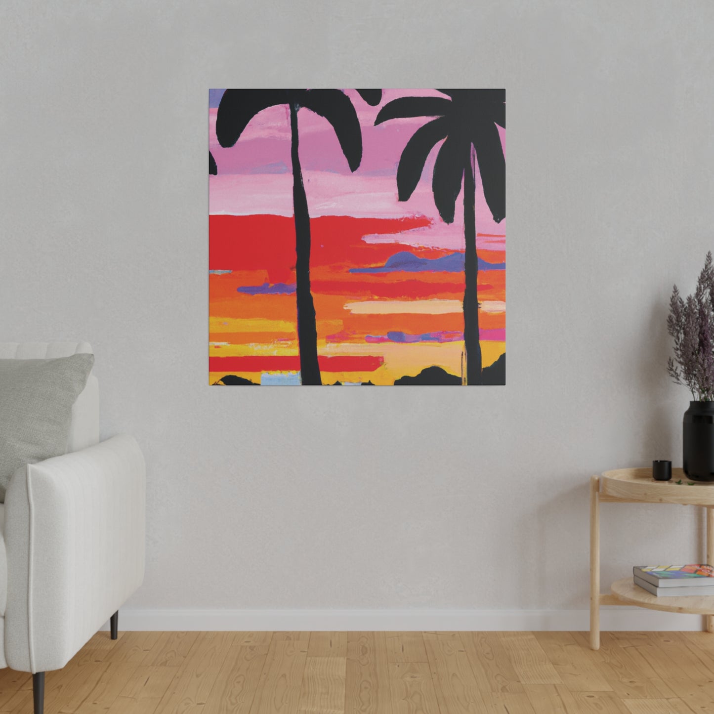 8284X - Miami Beach Sunset Painting Print | Miami | Beach | Sunset | Poster | Home Decor | Wall Art | Canvas