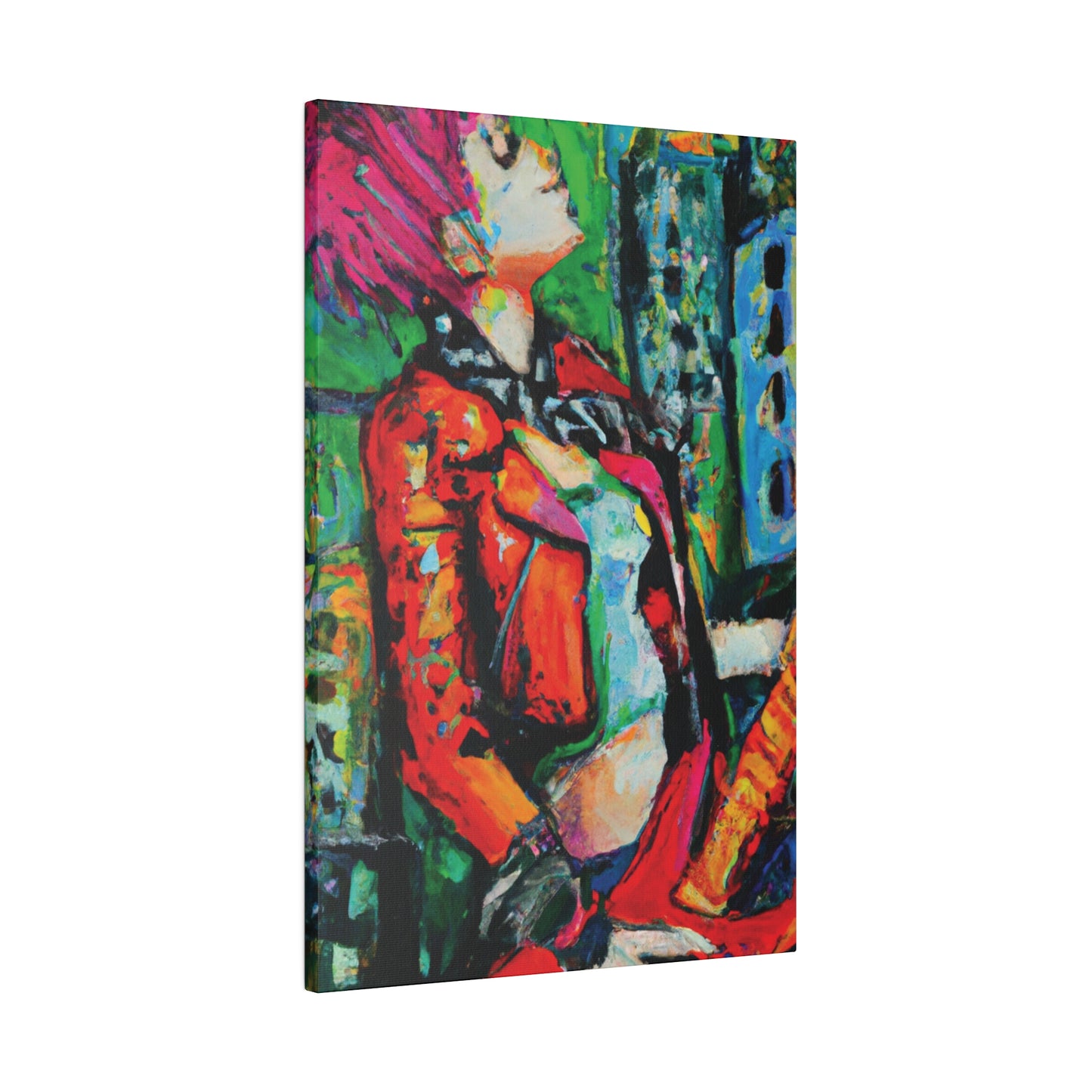 8573P - Rockstar Oil Painting Style Print | Poster | Home Decor | Wall Art | Music Art | Canvas