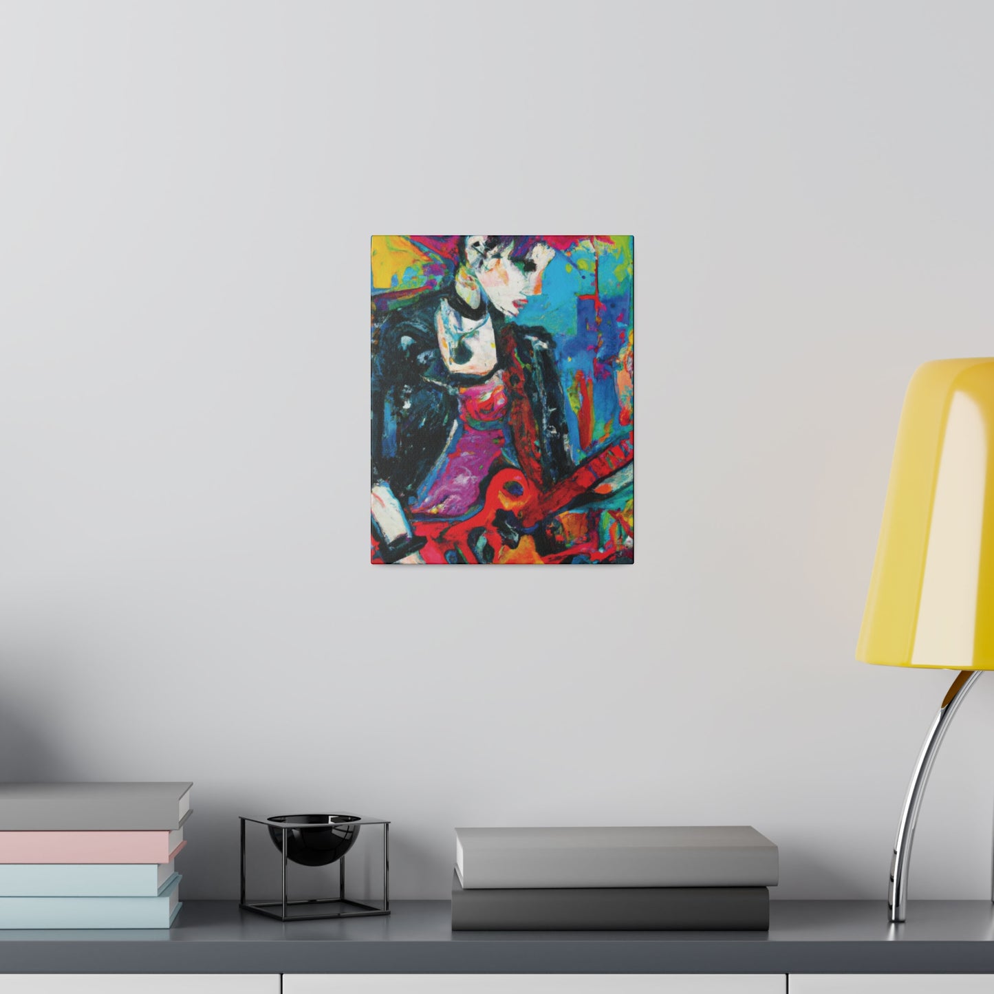 9051F - Rockstar Oil Painting Style Print | Poster | Home Decor | Wall Art | Music Art | Canvas