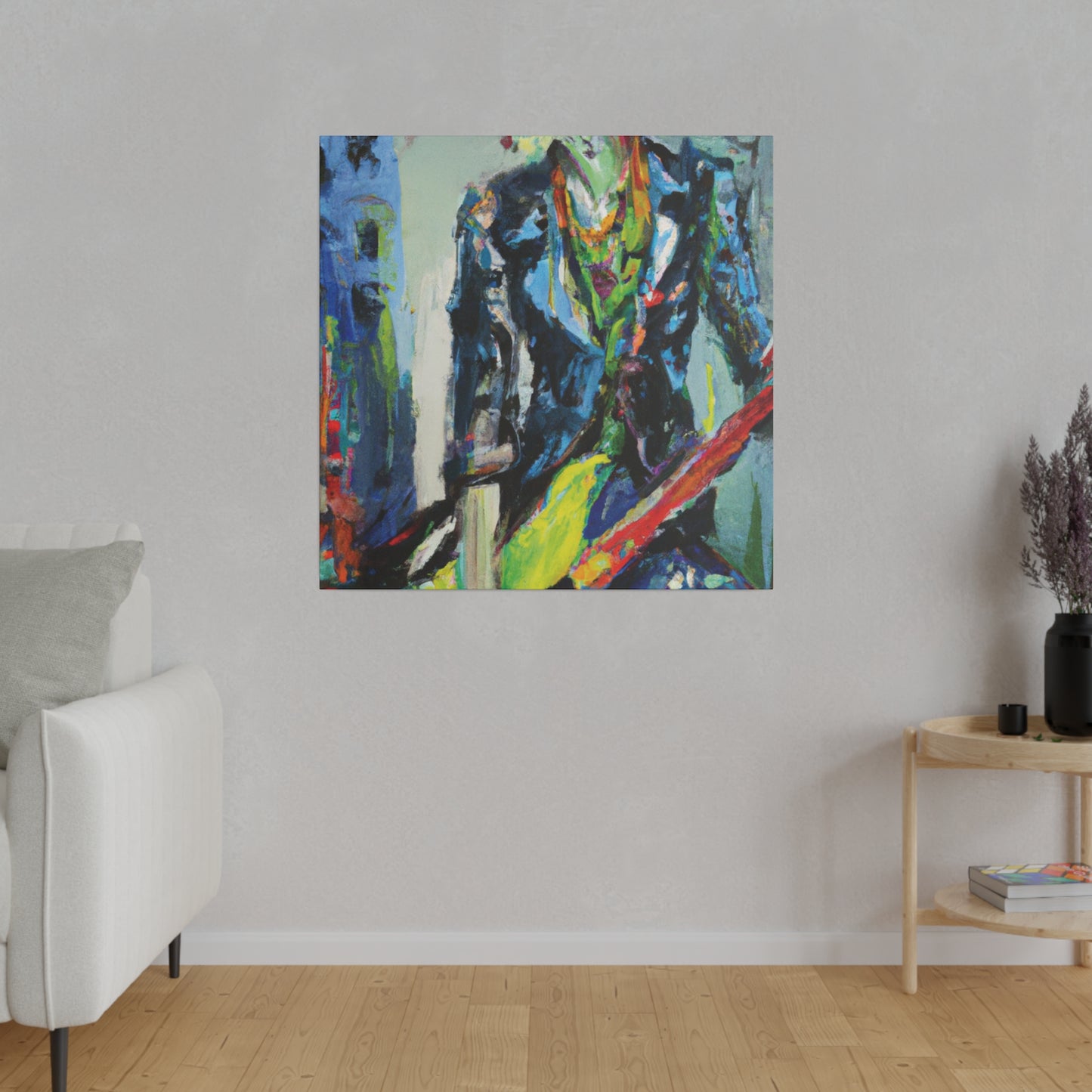 5111Y - Rockstar Oil Painting Style Print | Poster | Home Decor | Wall Art | Music Art | Canvas