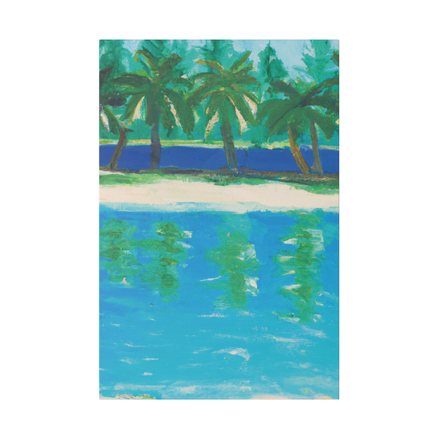 4129L - Bahamas Ocean Painting Print | Bahamas | Ocean | Beach | Poster | Home Decor | Wall Art | Canvas