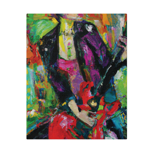 323O - Rockstar Oil Painting Style Print | Poster | Home Decor | Wall Art | Music Art | Canvas