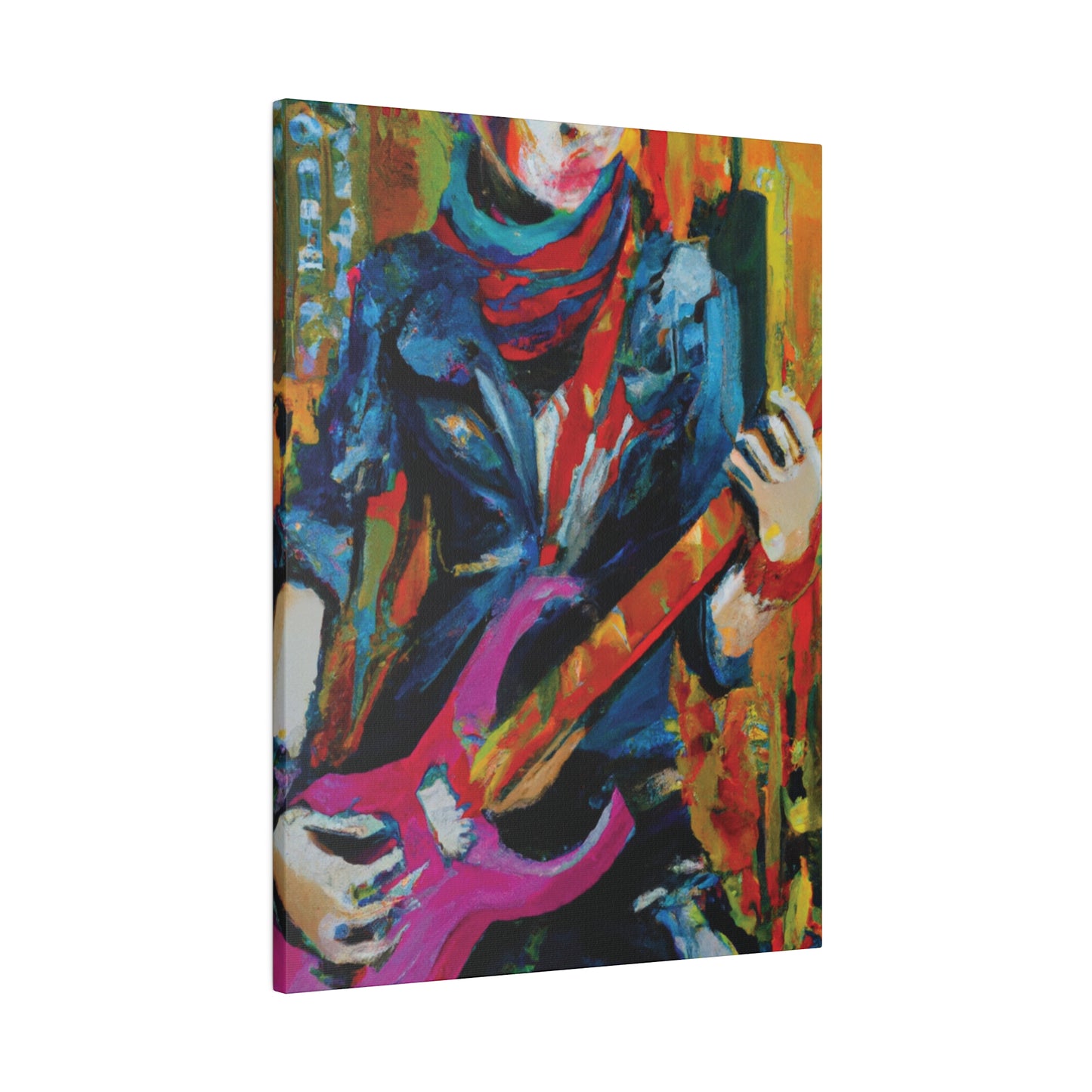 6226G - Rockstar Oil Painting Style Print | Poster | Home Decor | Wall Art | Music Art | Canvas