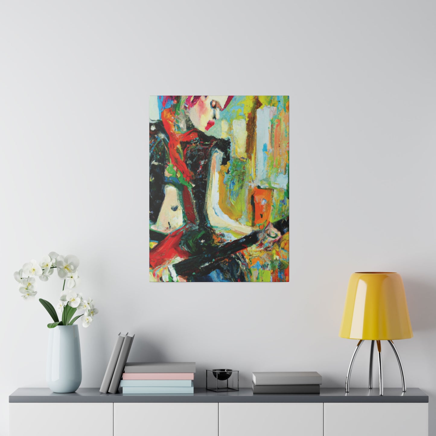 4824H - Rockstar Oil Painting Style Print | Poster | Home Decor | Wall Art | Music Art | Canvas