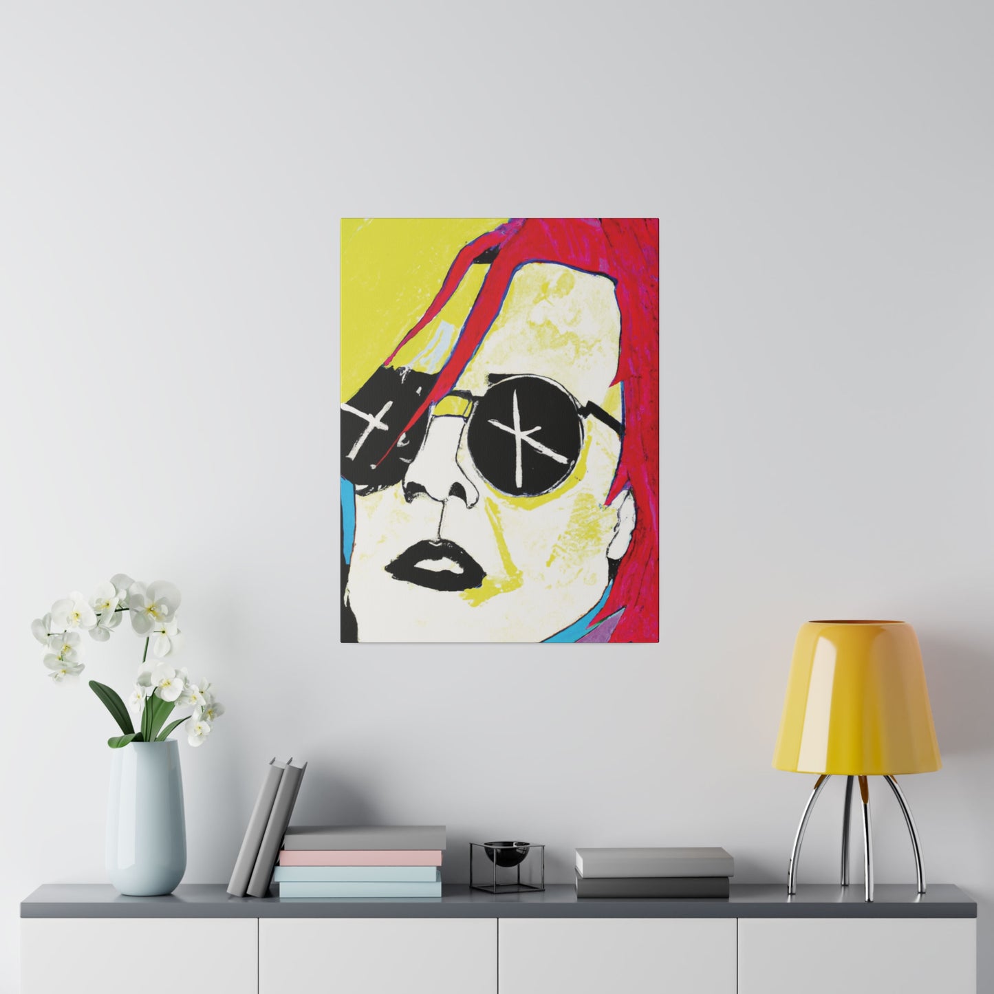 4152P - Rockstar Painting Print | Face | Abstract | Poster | Home Decor | Wall Art | Music Art | Canvas