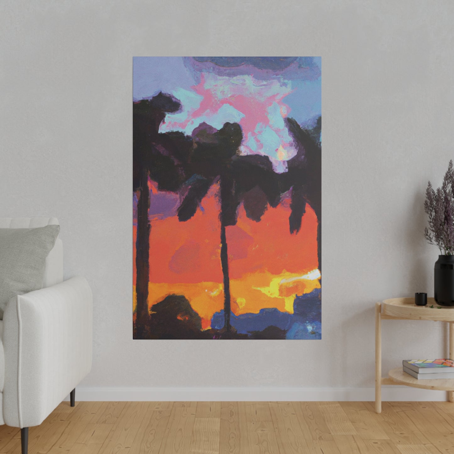 9276D - Miami Beach Sunset Painting Print | Miami | Beach | Sunset | Poster | Home Decor | Wall Art | Canvas