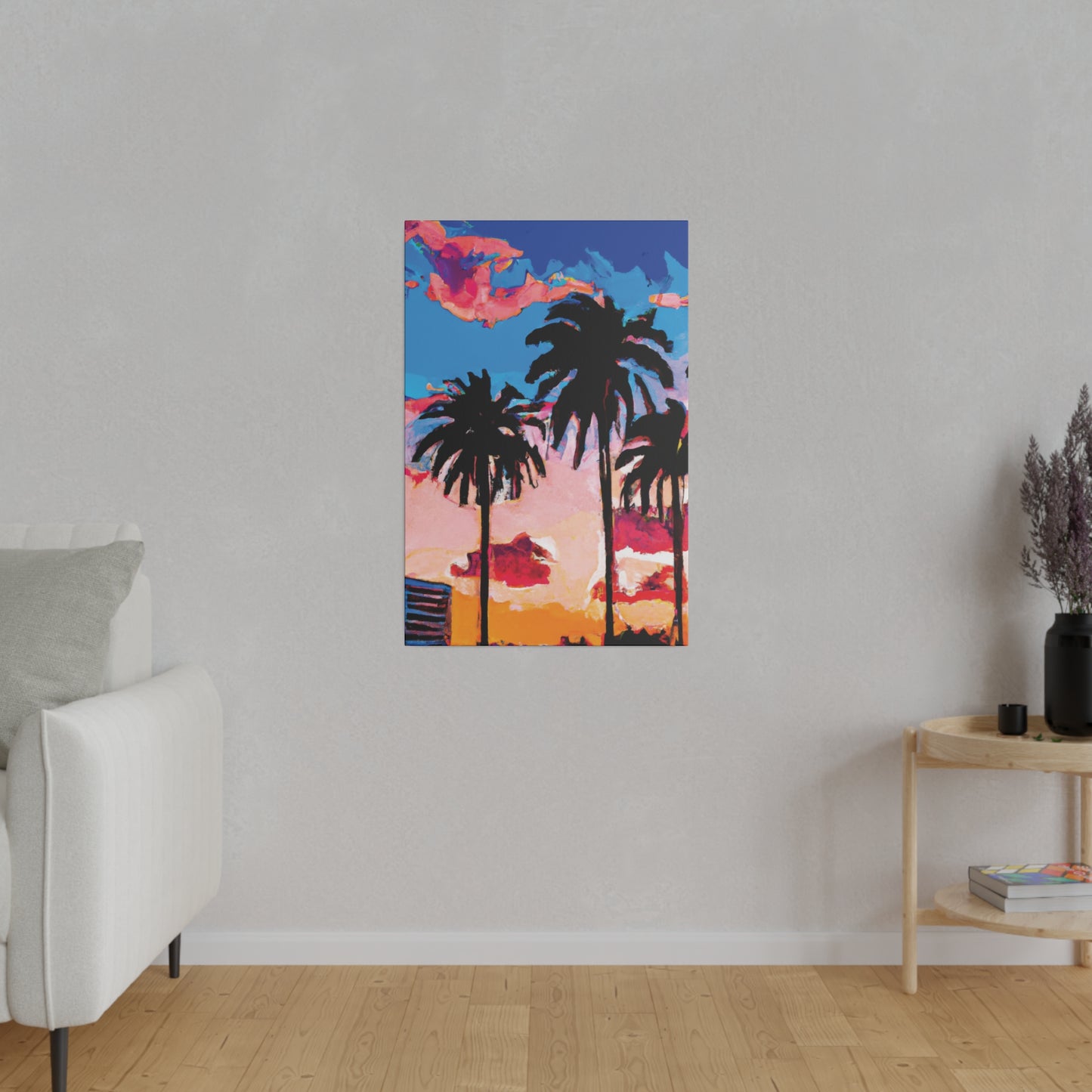 4347Z - Miami Beach Sunset Painting Print | Miami | Beach | Sunset | Poster | Home Decor | Wall Art | Canvas