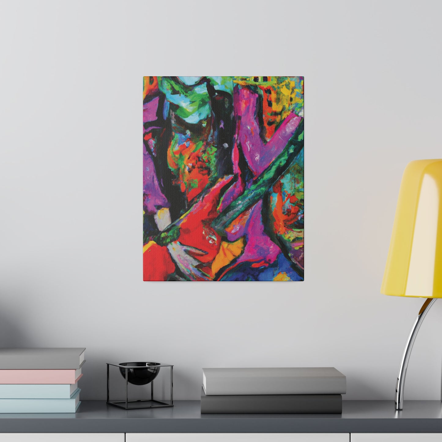 3861D - Rockstar Oil Painting Style Print | Poster | Home Decor | Wall Art | Music Art | Canvas