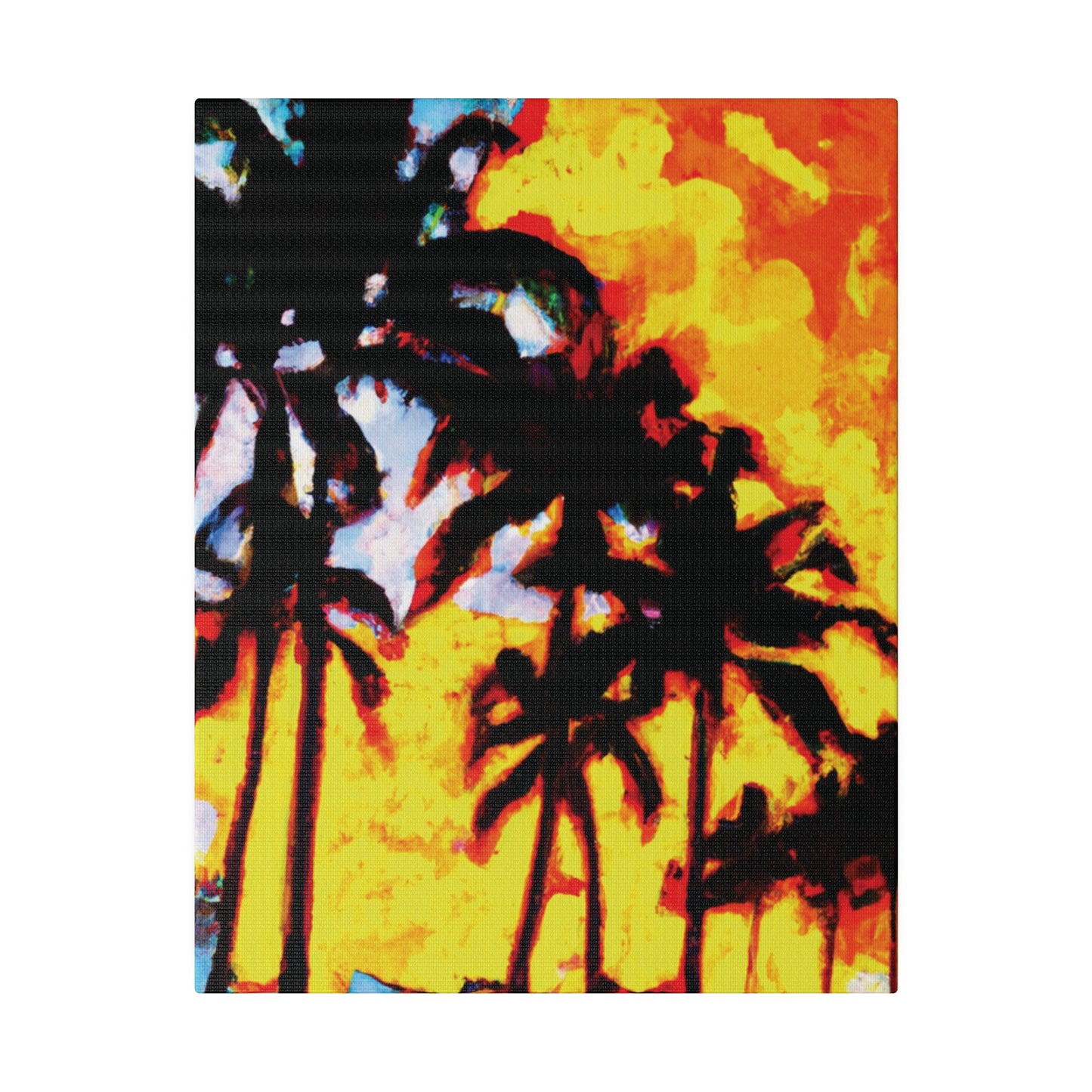 7248Q - Miami Beach Sunset Painting Print | Miami | Beach | Sunset | Poster | Home Decor | Wall Art | Canvas