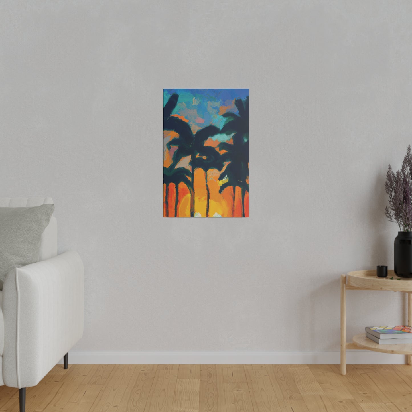 6877B - Miami Beach Sunset Painting Print | Miami | Beach | Sunset | Poster | Home Decor | Wall Art | Canvas