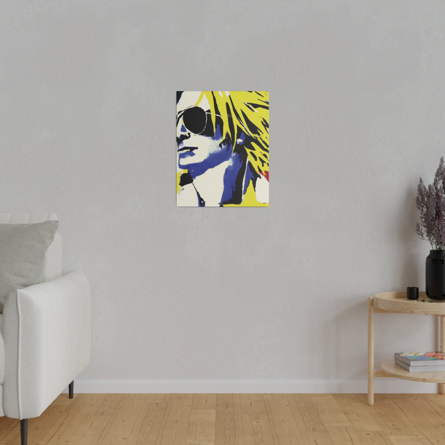 8928P - Rockstar Painting Print | Face | Abstract | Poster | Home Decor | Wall Art | Music Art | Canvas