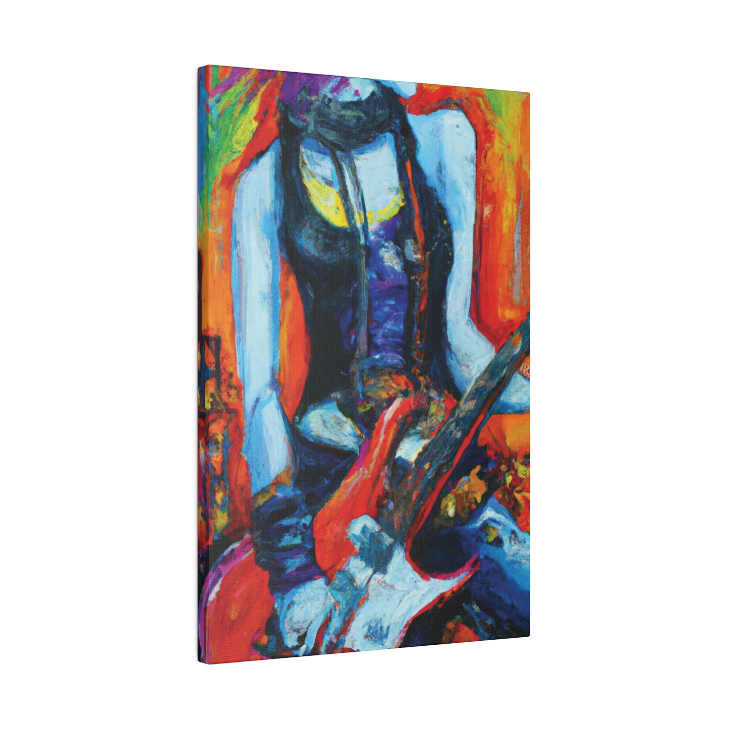 9232G - Rockstar Oil Painting Style Print | Poster | Home Decor | Wall Art | Music Art | Canvas