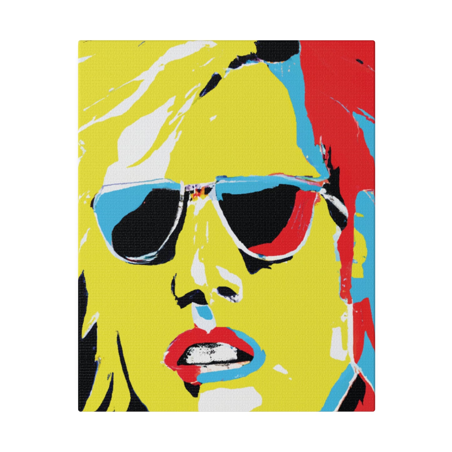 7436R - Rockstar Painting Print | Face | Abstract | Poster | Home Decor | Wall Art | Music Art | Canvas