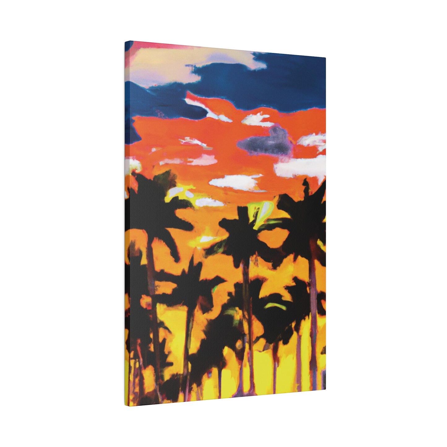 8206A - Miami Beach Sunset Painting Print | Miami | Beach | Sunset | Poster | Home Decor | Wall Art | Canvas