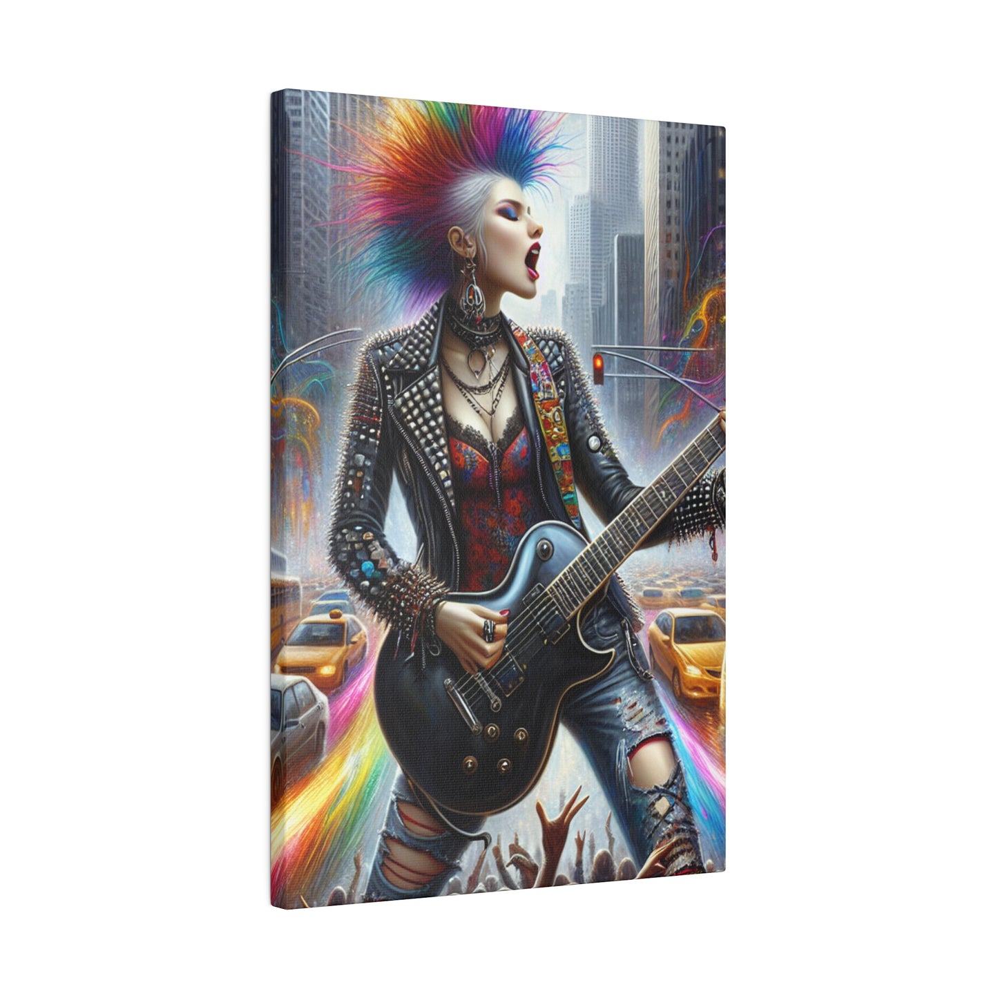 7301Z - Rockstar Oil Painting Style Print | Poster | Home Decor | Wall Art | Music Art | Canvas