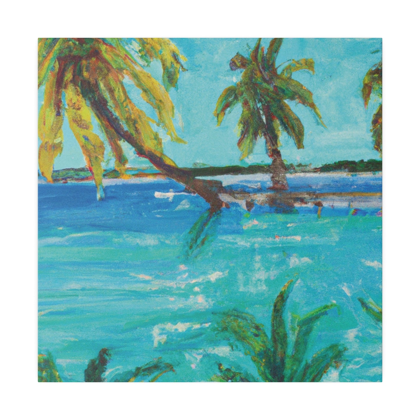 3256T - Bahamas Ocean Painting Print | Bahamas | Ocean | Beach | Poster | Home Decor | Wall Art | Canvas