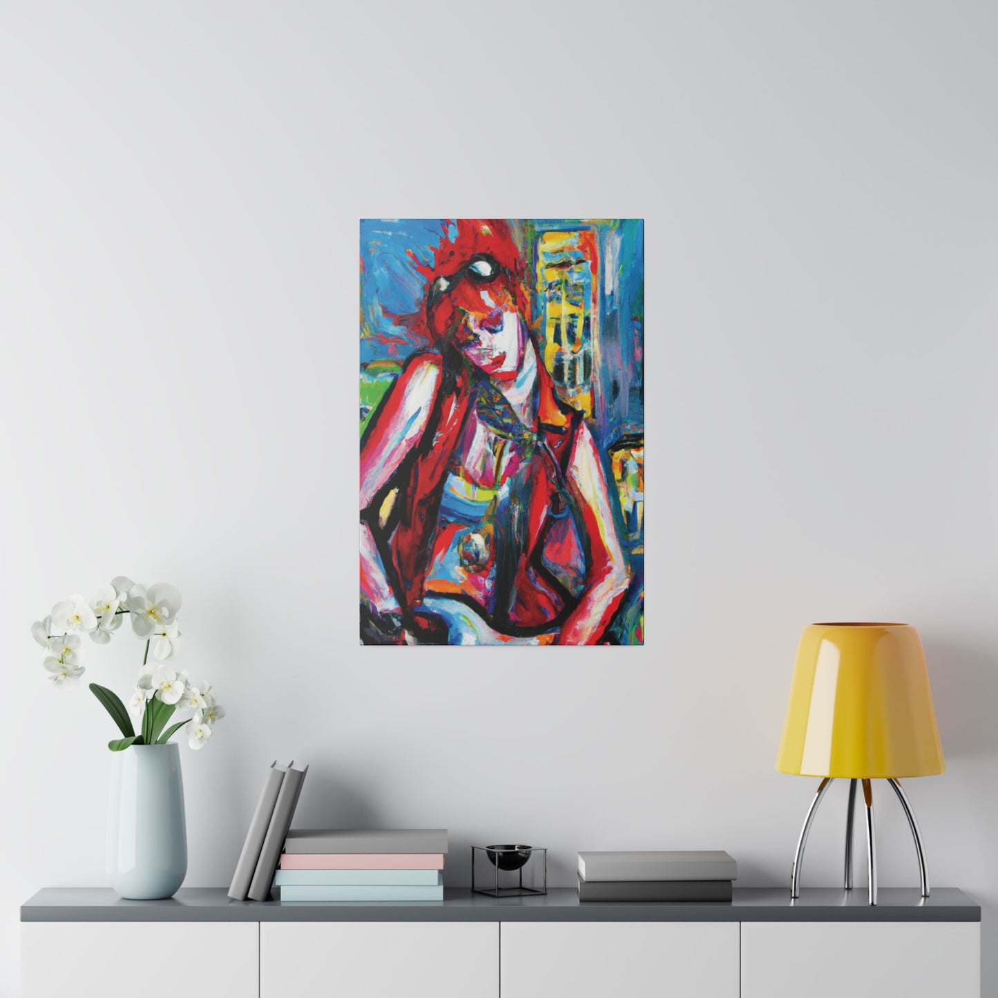 8456P - Rockstar Oil Painting Style Print | Poster | Home Decor | Wall Art | Music Art | Canvas