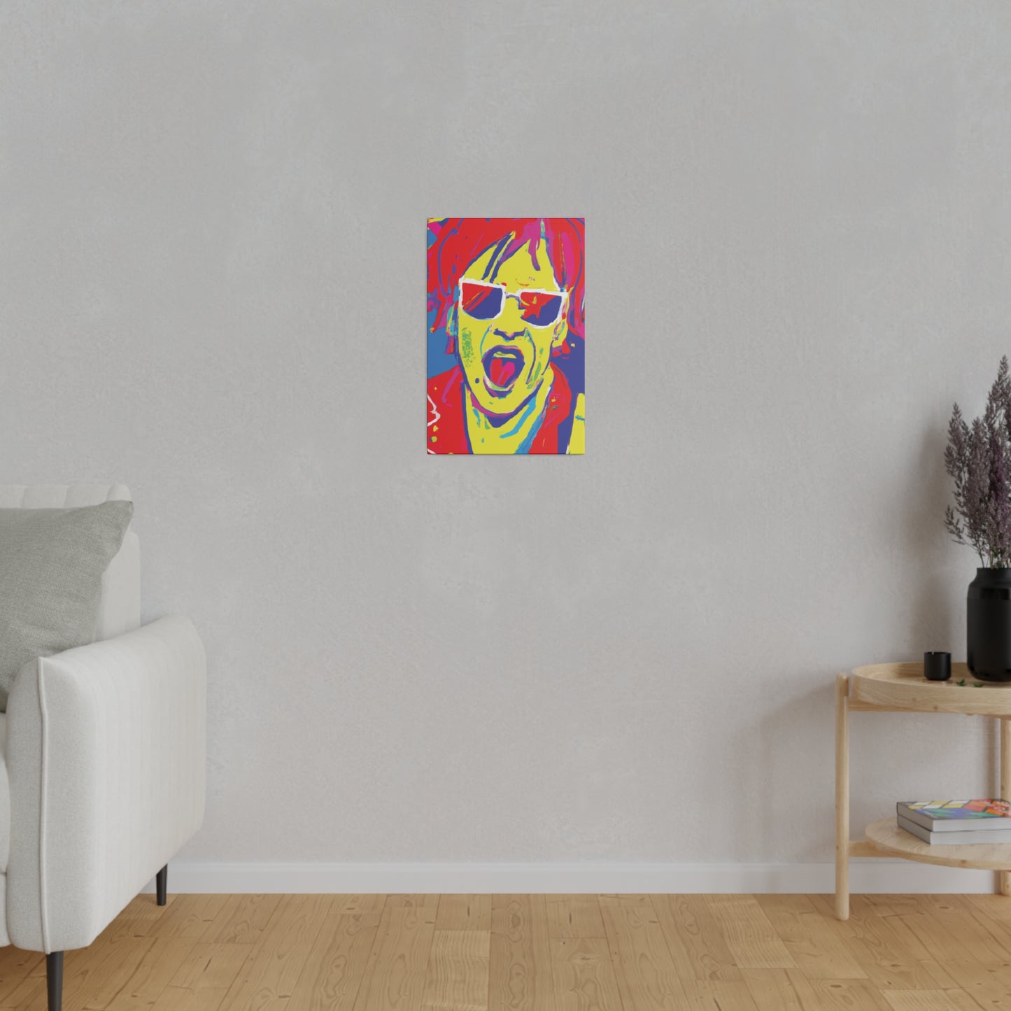 6706E - Rockstar Painting Print | Face | Abstract | Poster | Home Decor | Wall Art | Music Art | Canvas