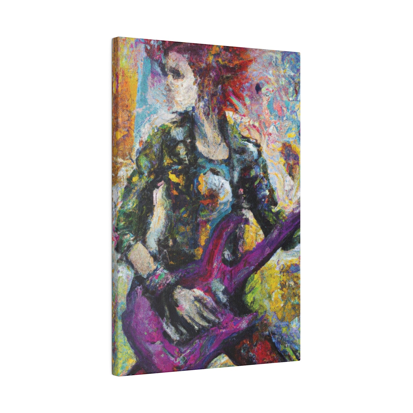 5487U - Rockstar Oil Painting Style Print | Poster | Home Decor | Wall Art | Music Art | Canvas