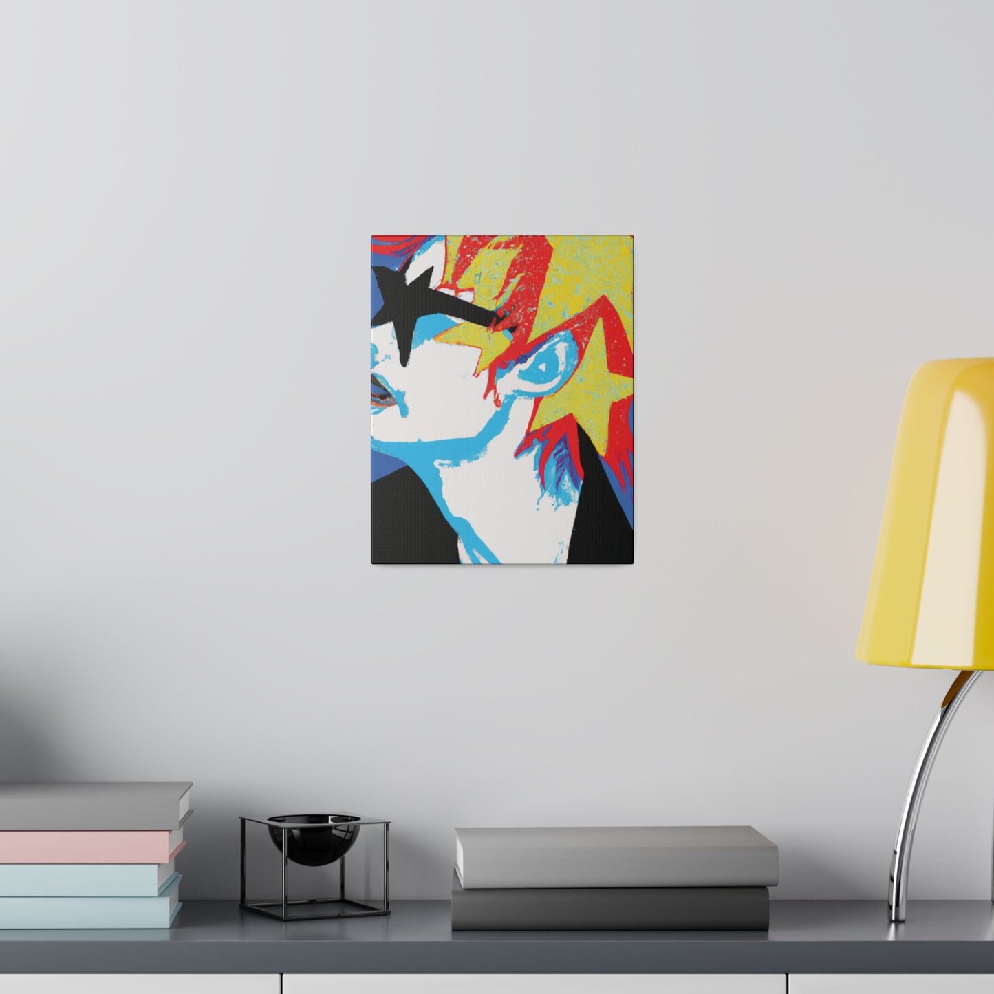 9245E - Rockstar Painting Print | Face | Abstract | Poster | Home Decor | Wall Art | Music Art | Canvas