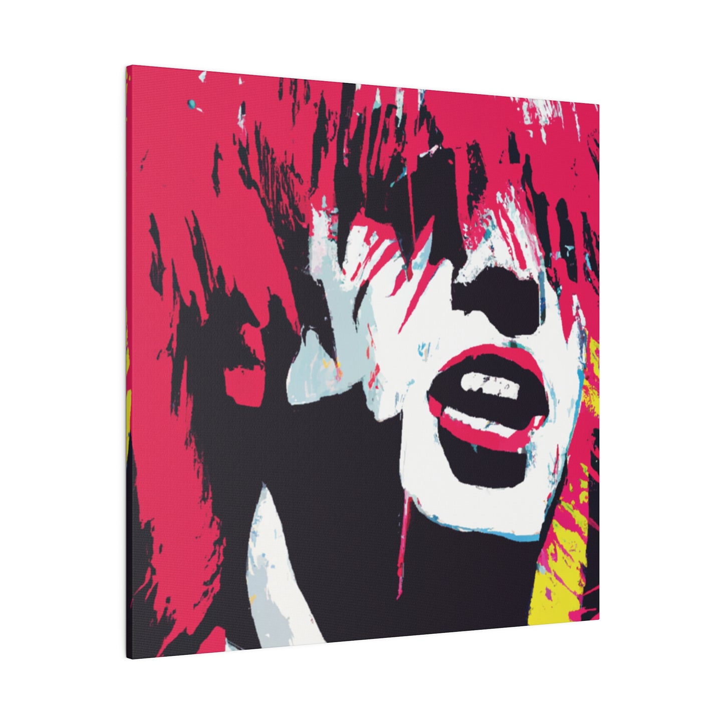 8269P - Rockstar Painting Print | Face | Abstract | Poster | Home Decor | Wall Art | Music Art | Canvas