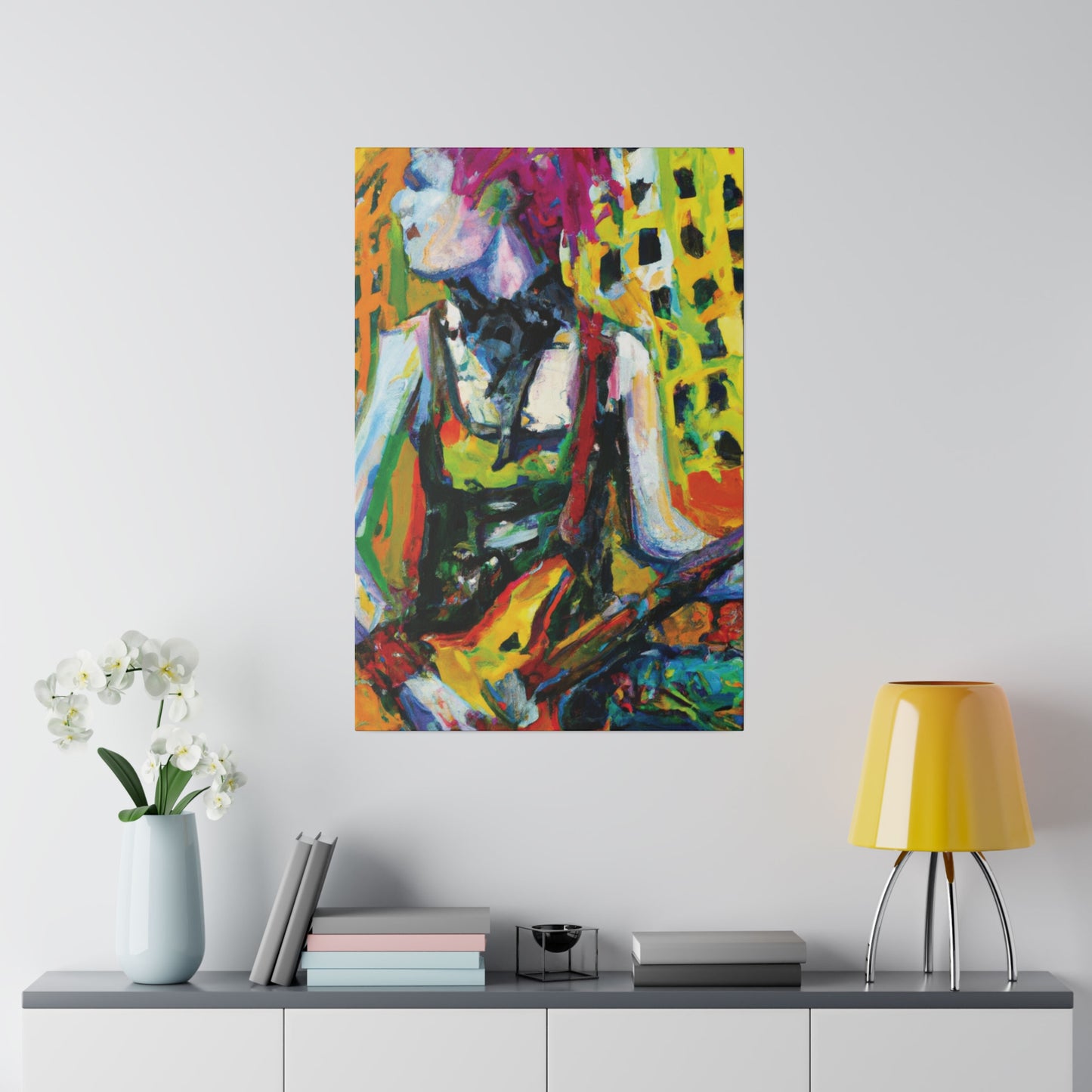 4793Z - Rockstar Oil Painting Style Print | Poster | Home Decor | Wall Art | Music Art | Canvas