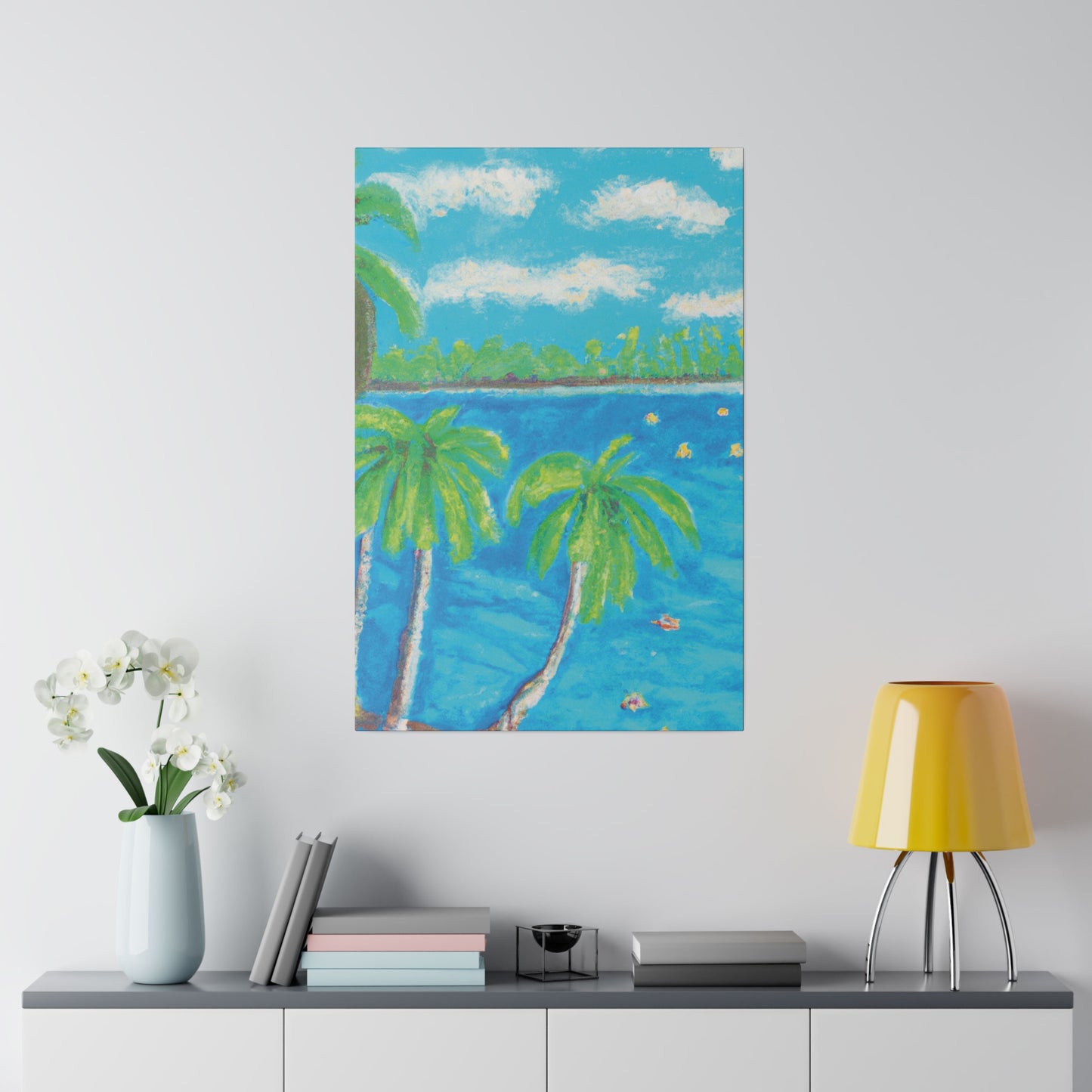 5753V - Bahamas Ocean Painting Print | Bahamas | Ocean | Beach | Poster | Home Decor | Wall Art | Canvas