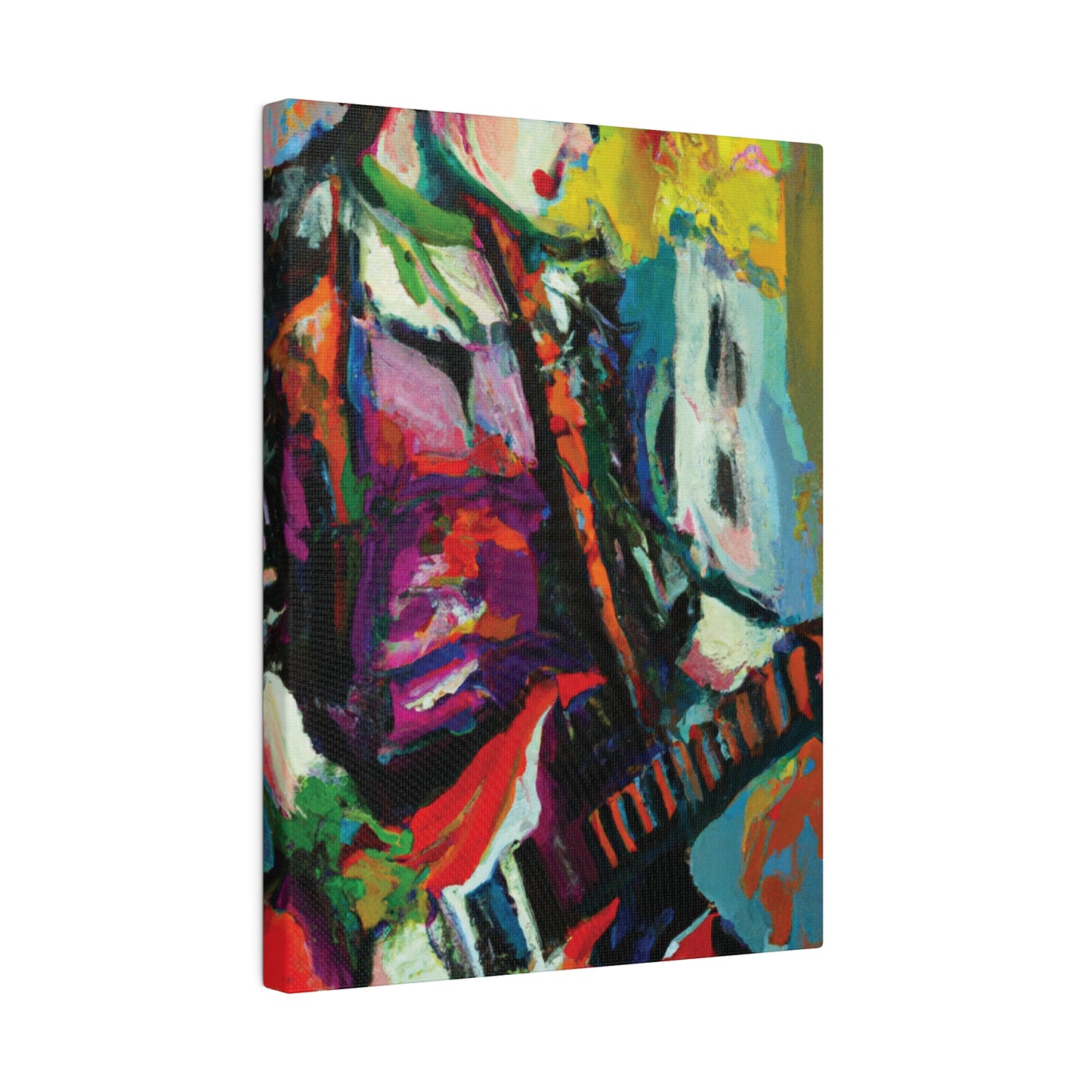 2671G - Rockstar Oil Painting Style Print | Poster | Home Decor | Wall Art | Music Art | Canvas