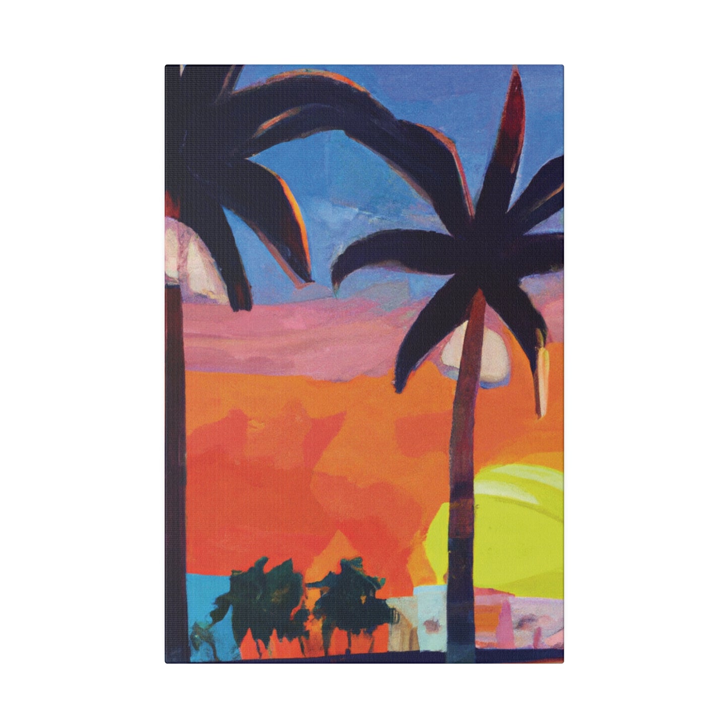 7368X - Miami Beach Sunset Painting Print | Miami | Beach | Sunset | Poster | Home Decor | Wall Art | Canvas