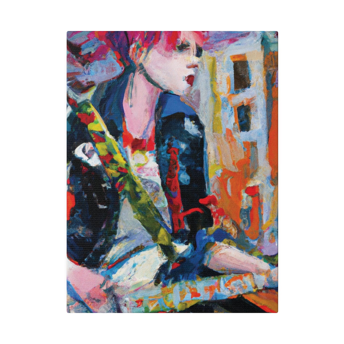 3276D - Rockstar Oil Painting Style Print | Poster | Home Decor | Wall Art | Music Art | Canvas