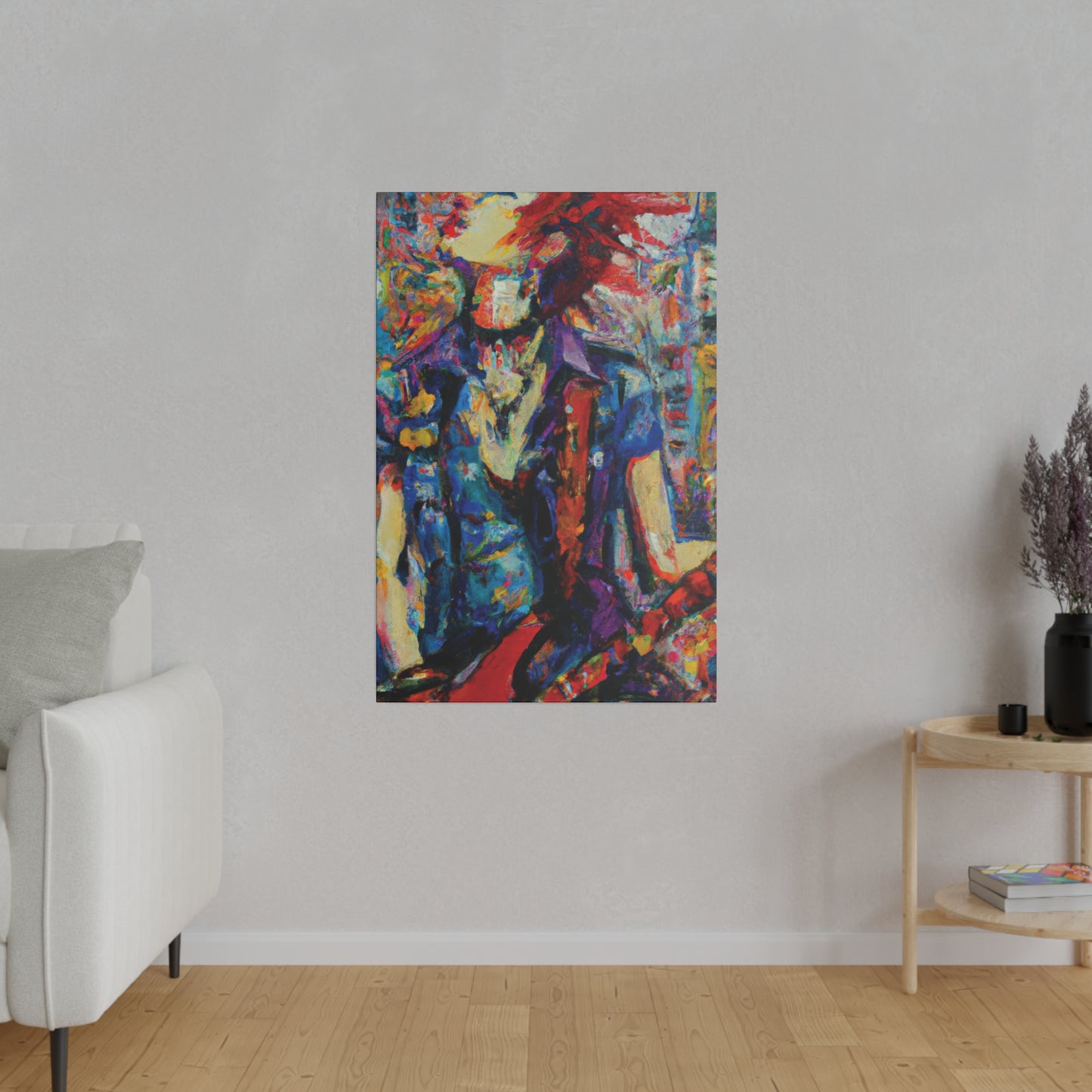 9667F - Rockstar Oil Painting Style Print | Poster | Home Decor | Wall Art | Music Art | Canvas