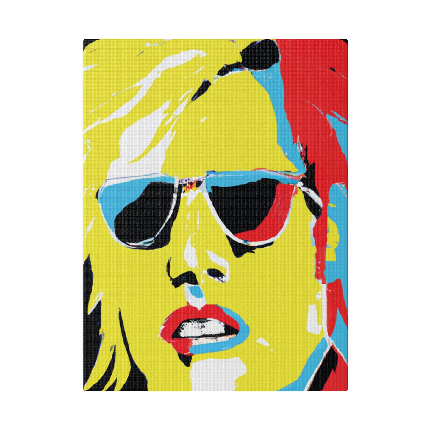 7436R - Rockstar Painting Print | Face | Abstract | Poster | Home Decor | Wall Art | Music Art | Canvas