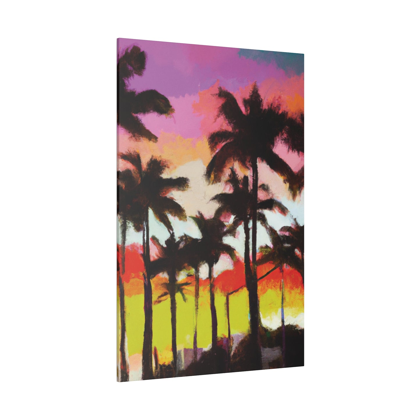 2187U - Miami Beach Sunset Painting Print | Miami | Beach | Sunset | Poster | Home Decor | Wall Art | Canvas