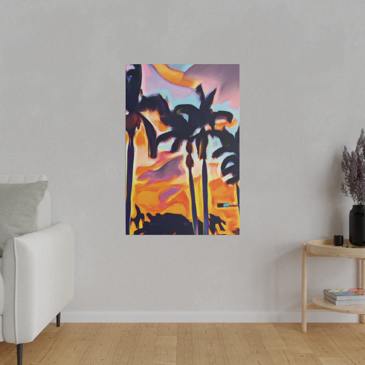 9435K - Miami Beach Sunset Painting Print | Miami | Beach | Sunset | Poster | Home Decor | Wall Art | Canvas