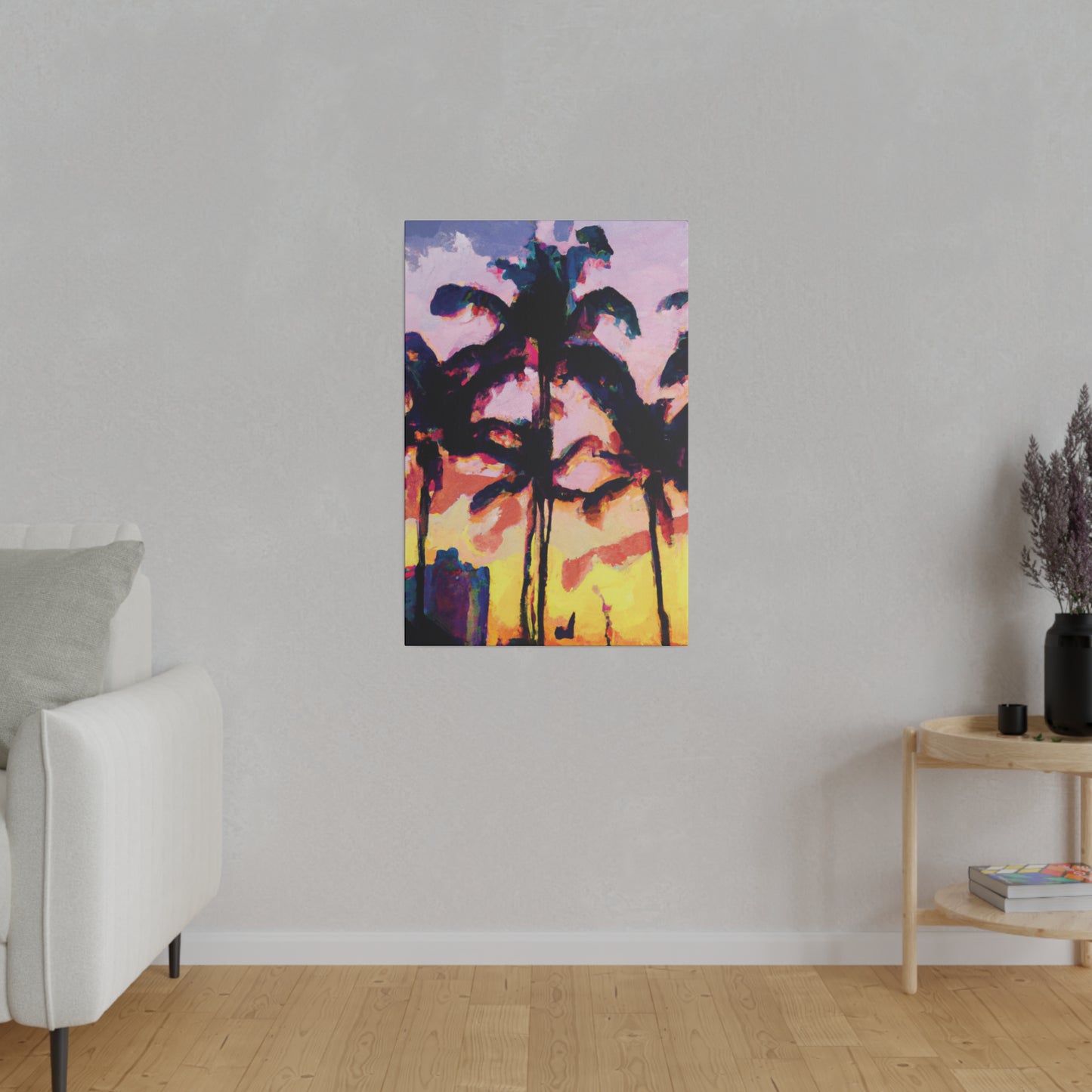 3398S - Miami Beach Sunset Painting Print | Miami | Beach | Sunset | Poster | Home Decor | Wall Art | Canvas