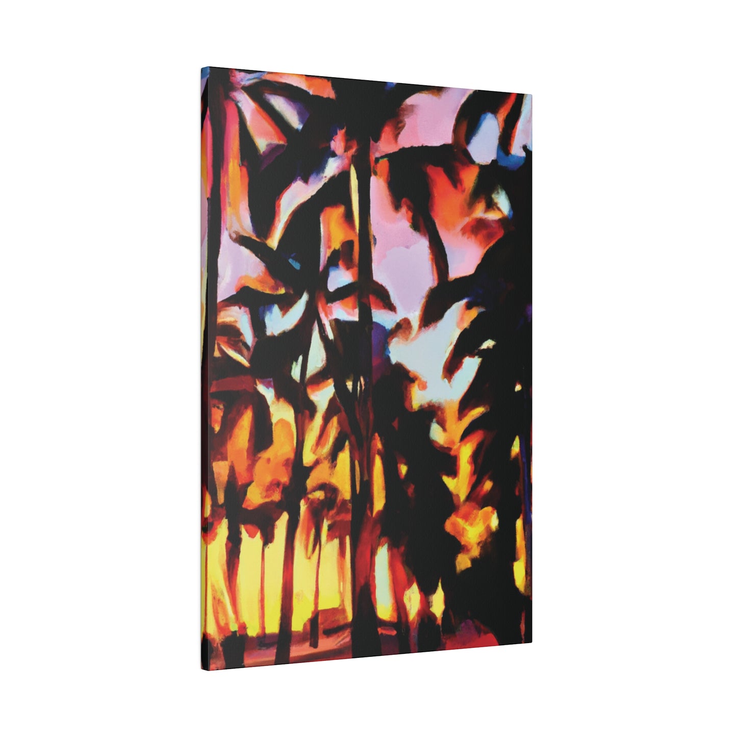 9123T - Miami Beach Sunset Painting Print | Miami | Beach | Sunset | Poster | Home Decor | Wall Art | Canvas