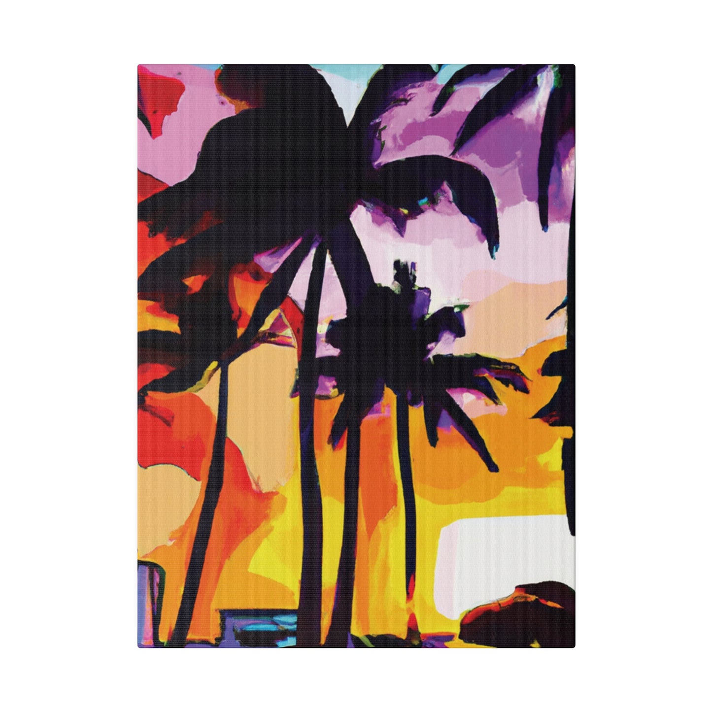 3987G - Miami Beach Sunset Painting Print | Miami | Beach | Sunset | Poster | Home Decor | Wall Art | Canvas