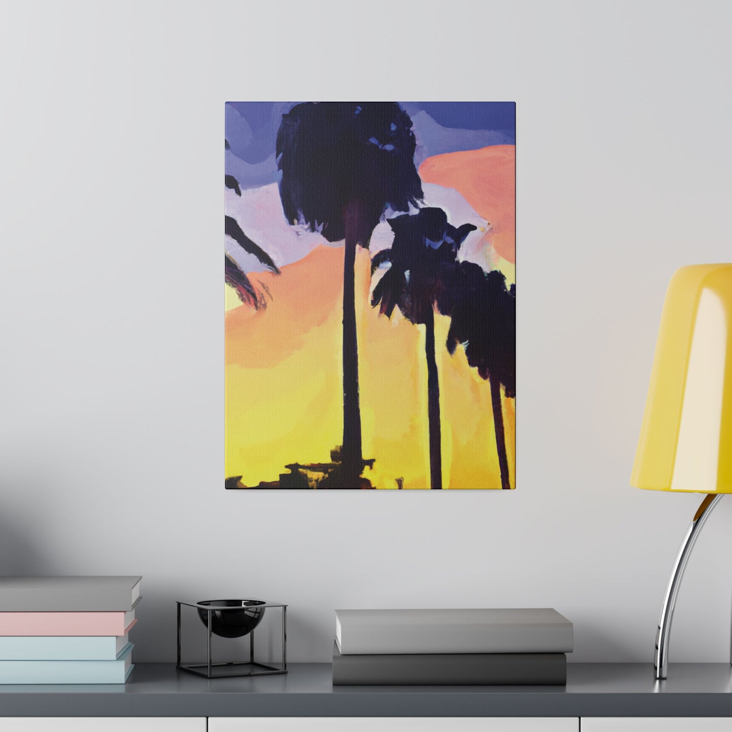 8023Y - Miami Beach Sunset Painting Print | Miami | Beach | Sunset | Poster | Home Decor | Wall Art | Canvas