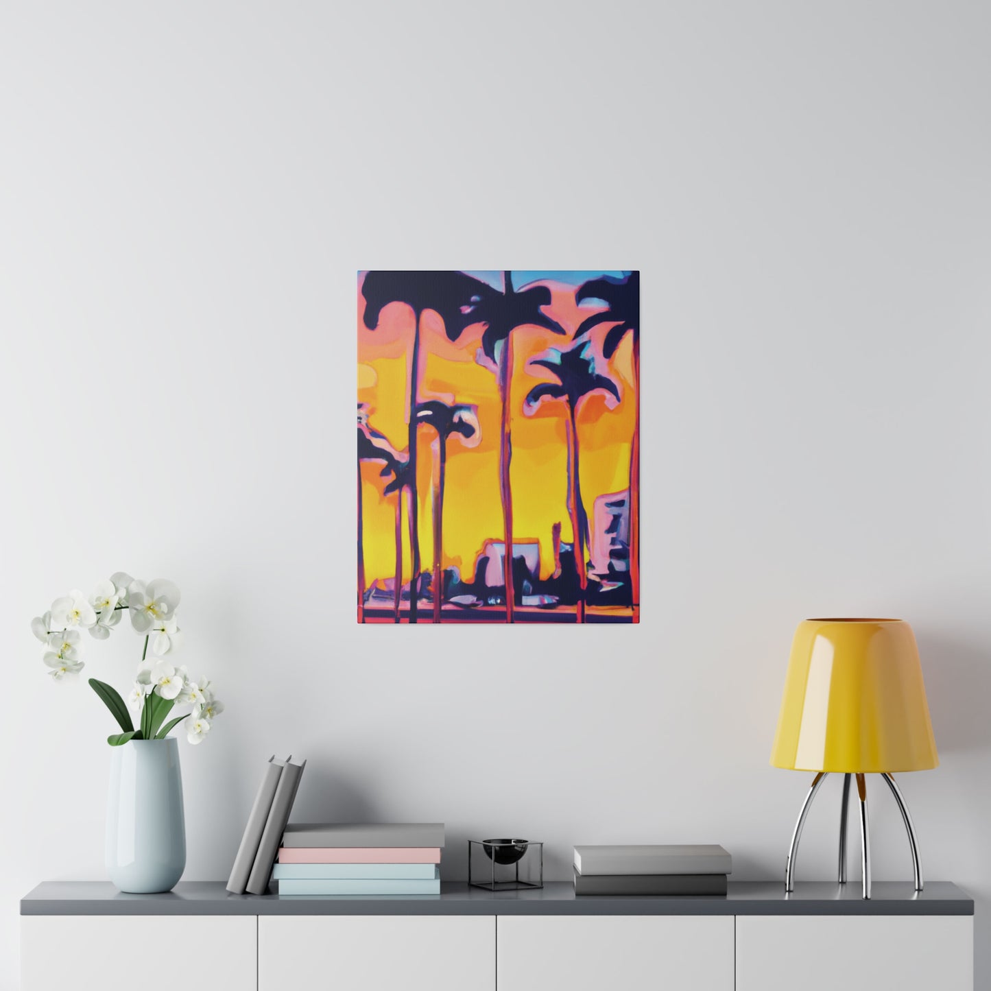 9692W - Miami Beach Sunset Painting Print | Miami | Beach | Sunset | Poster | Home Decor | Wall Art | Canvas