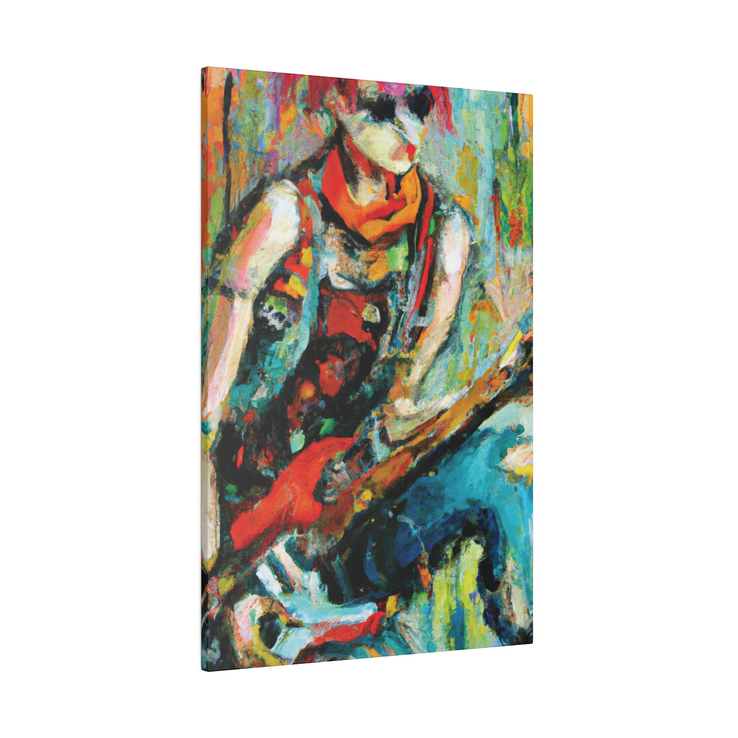 7494M - Rockstar Oil Painting Style Print | Poster | Home Decor | Wall Art | Music Art | Canvas