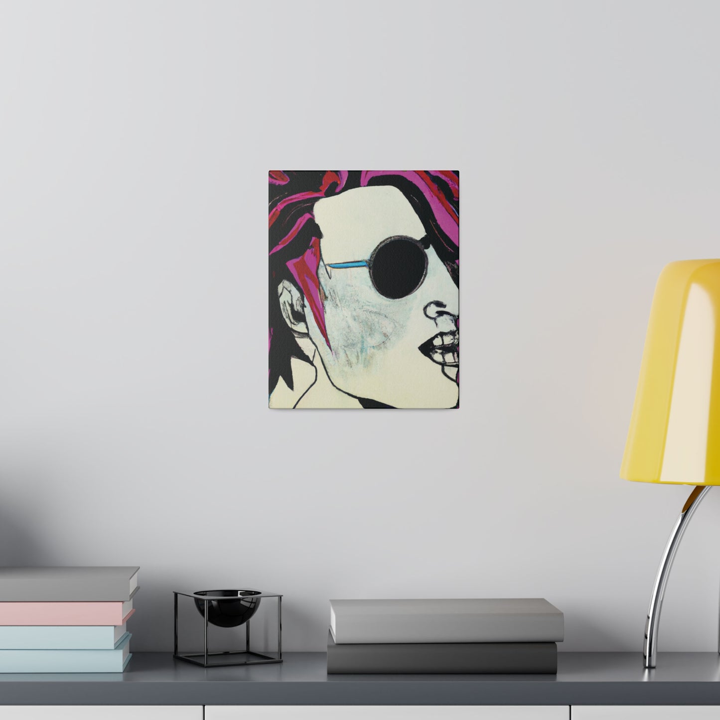 8159X - Rockstar Painting Print | Face | Abstract | Poster | Home Decor | Wall Art | Music Art | Canvas