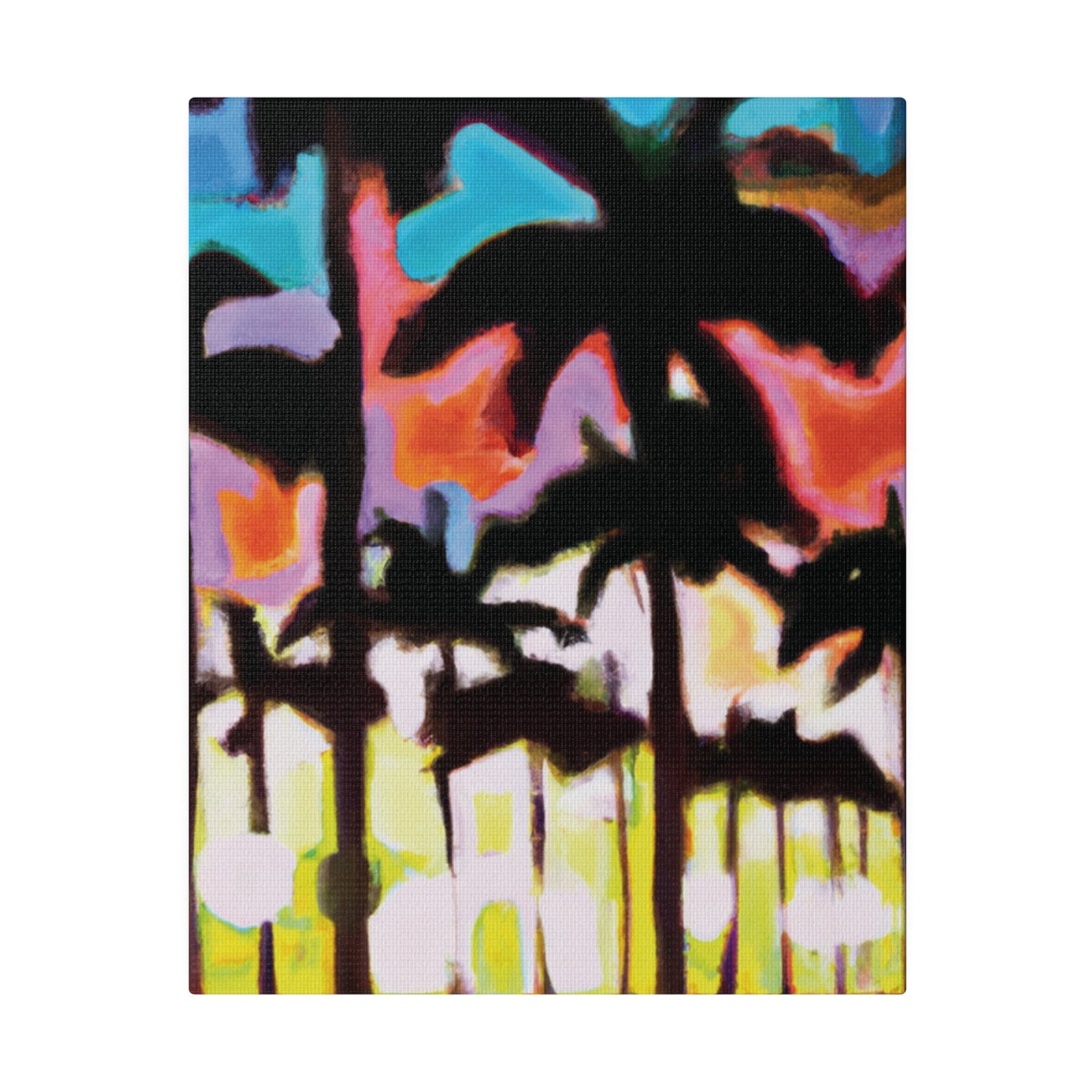 8596C - Miami Beach Sunset Painting Print | Miami | Beach | Sunset | Poster | Home Decor | Wall Art | Canvas