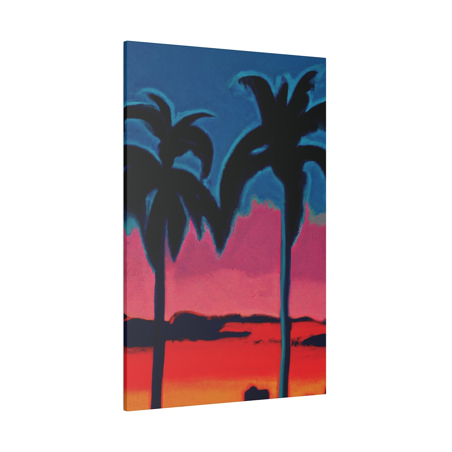 2545B - Miami Beach Sunset Painting Print | Miami | Beach | Sunset | Poster | Home Decor | Wall Art | Canvas