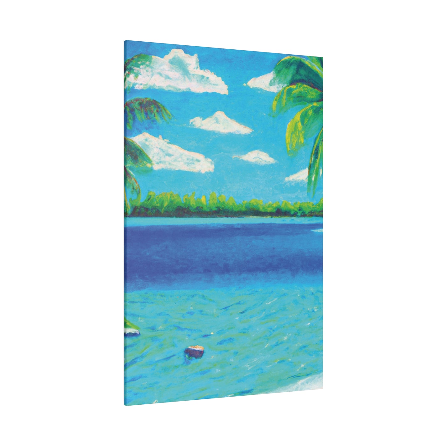 4513K - Bahamas Ocean Painting Print | Bahamas | Ocean | Beach | Poster | Home Decor | Wall Art | Canvas