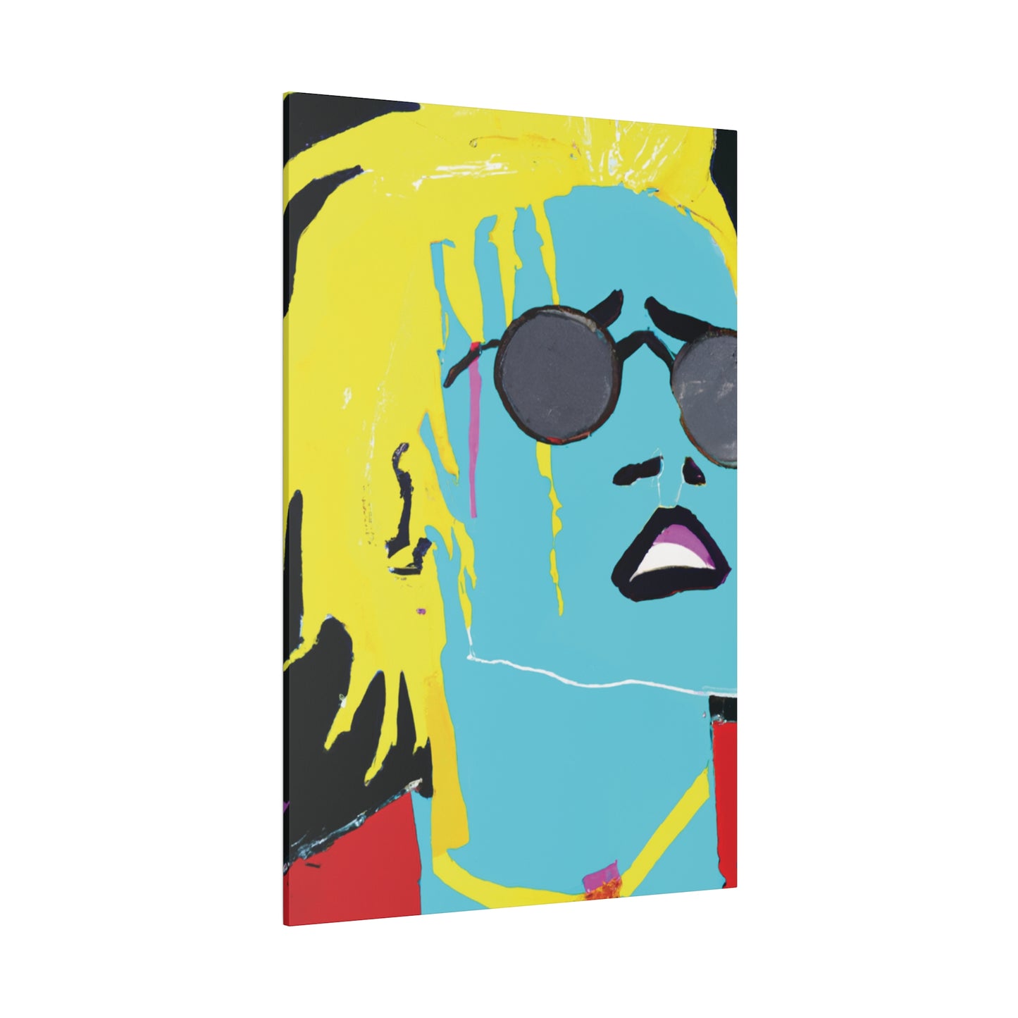 3863S - Rockstar Painting Print | Face | Abstract | Poster | Home Decor | Wall Art | Music Art | Canvas